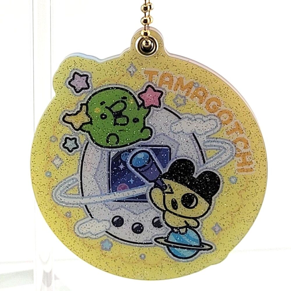Tamagotchi Kuchipatchi Mametchi Space Acrylic Slide Mirror Charm